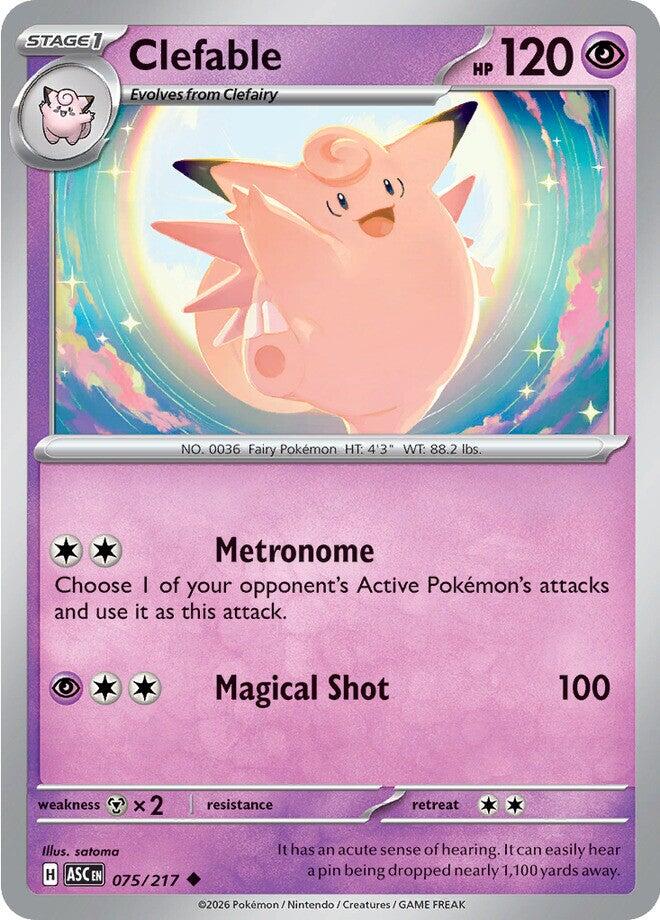 Clefable (075/217) [Mega Evolution: Ascended Heroes] | Exor Games Summserside