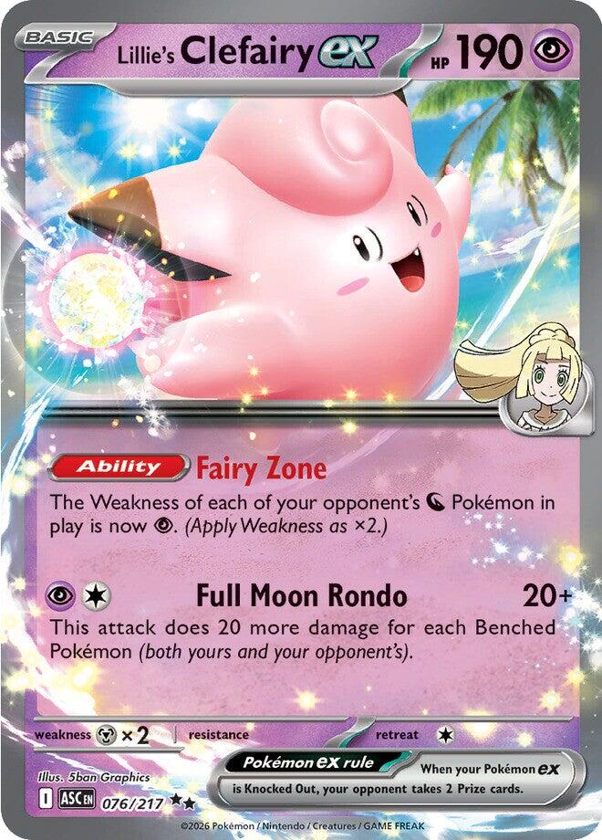 Lillie's Clefairy ex (076/217) [Mega Evolution: Ascended Heroes] | Exor Games Summserside
