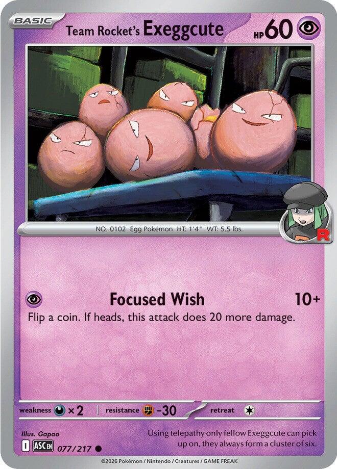 Team Rocket's Exeggcute (077/217) [Mega Evolution: Ascended Heroes] | Exor Games Summserside