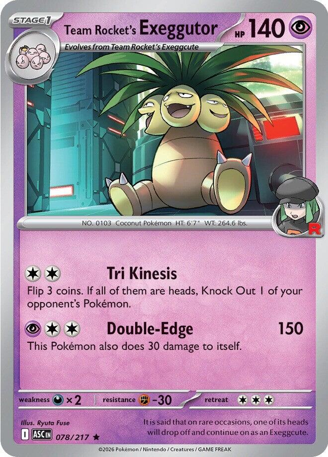 Team Rocket's Exeggutor (078/217) [Mega Evolution: Ascended Heroes] | Exor Games Summserside