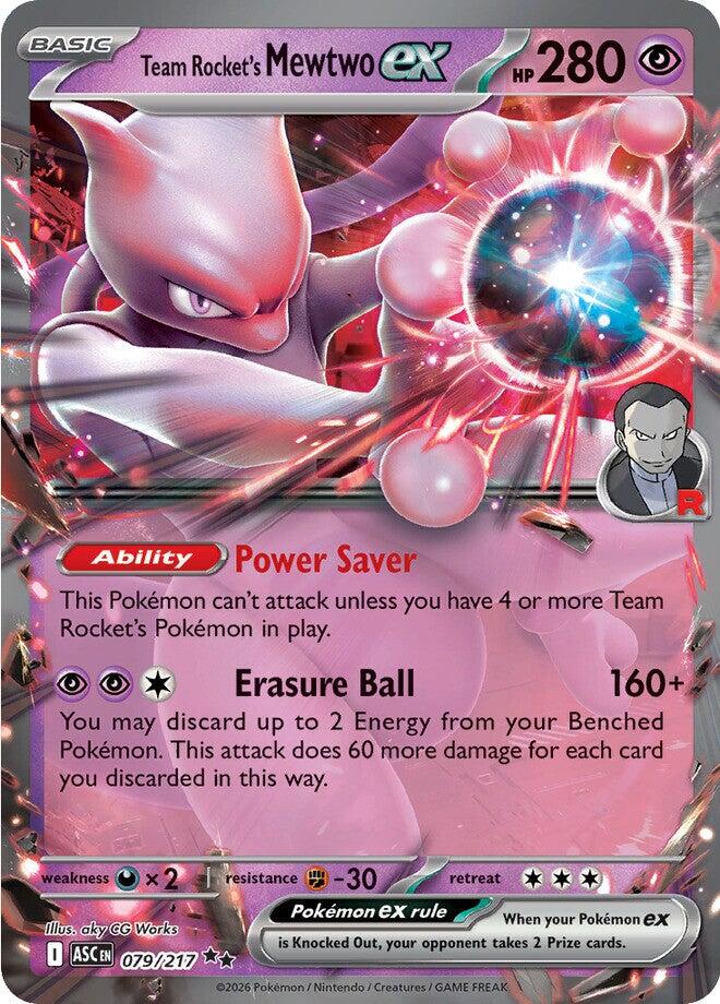 Team Rocket's Mewtwo ex (079/217) [Mega Evolution: Ascended Heroes] | Exor Games Summserside