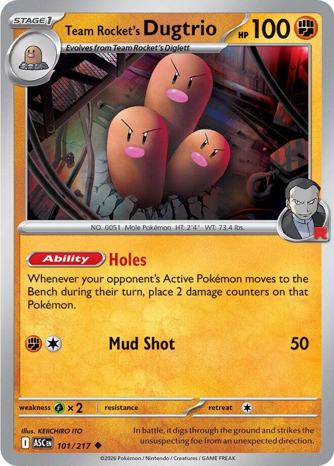 Team Rocket's Dugtrio (101/217) [Mega Evolution: Ascended Heroes] | Exor Games Summserside