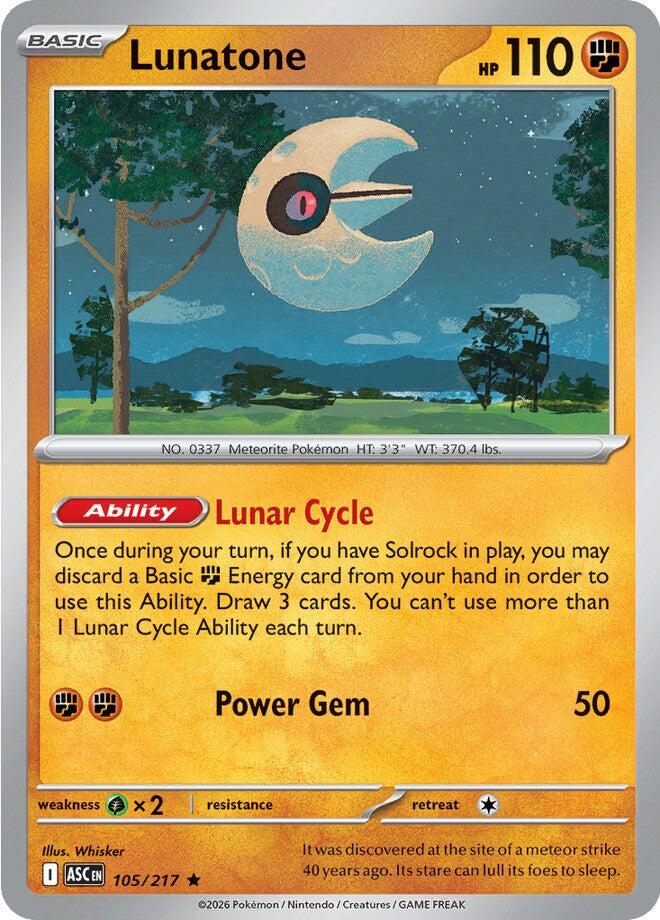 Lunatone (105/217) [Mega Evolution: Ascended Heroes] | Exor Games Summserside