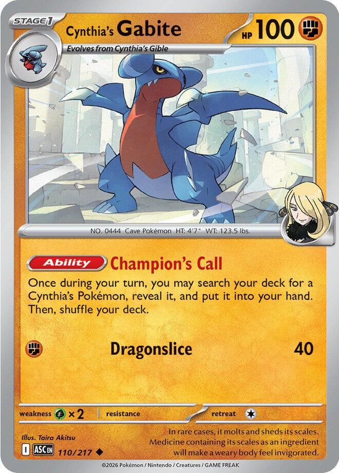 Cynthia's Gabite (110/217) [Mega Evolution: Ascended Heroes] | Exor Games Summserside
