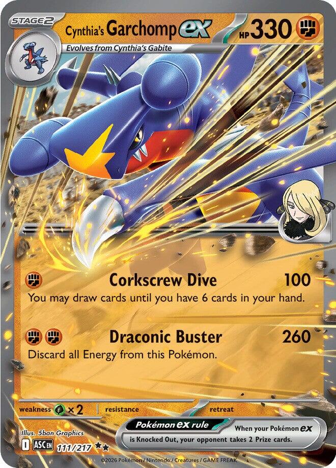 Cynthia's Garchomp ex (111/217) [Mega Evolution: Ascended Heroes] | Exor Games Summserside