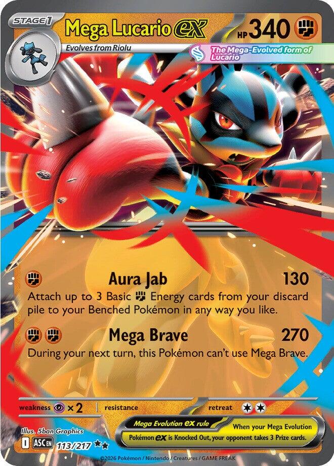 Mega Lucario ex (113/217) [Mega Evolution: Ascended Heroes] | Exor Games Summserside
