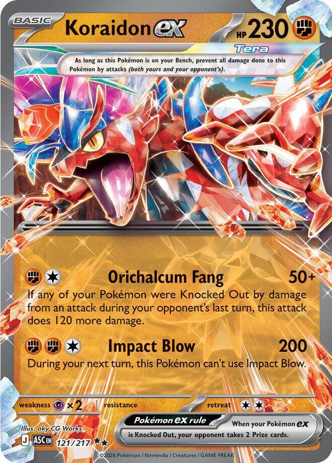 Koraidon ex (121/217) [Mega Evolution: Ascended Heroes] | Exor Games Summserside