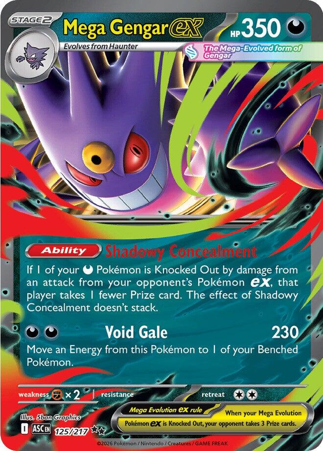 Mega Gengar ex (125/217) [Mega Evolution: Ascended Heroes] | Exor Games Summserside