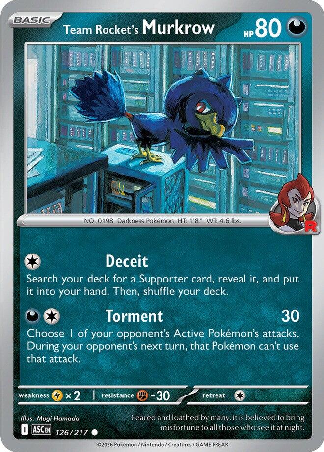 Team Rocket's Murkrow (126/217) [Mega Evolution: Ascended Heroes] | Exor Games Summserside