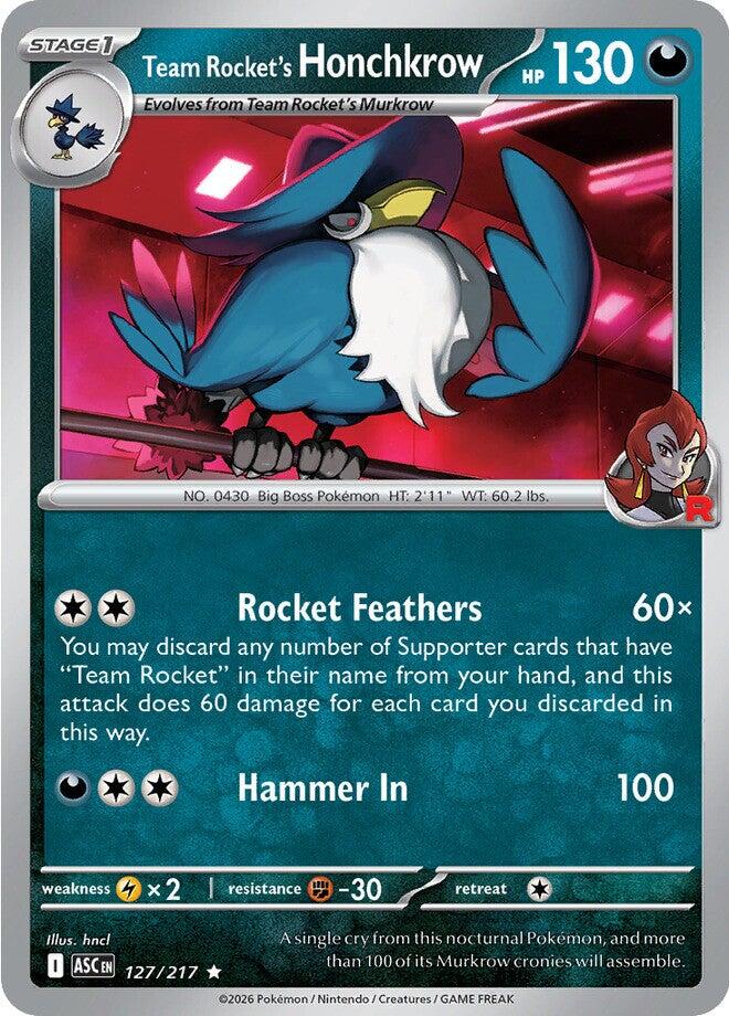 Team Rocket's Honchkrow (127/217) [Mega Evolution: Ascended Heroes] | Exor Games Summserside
