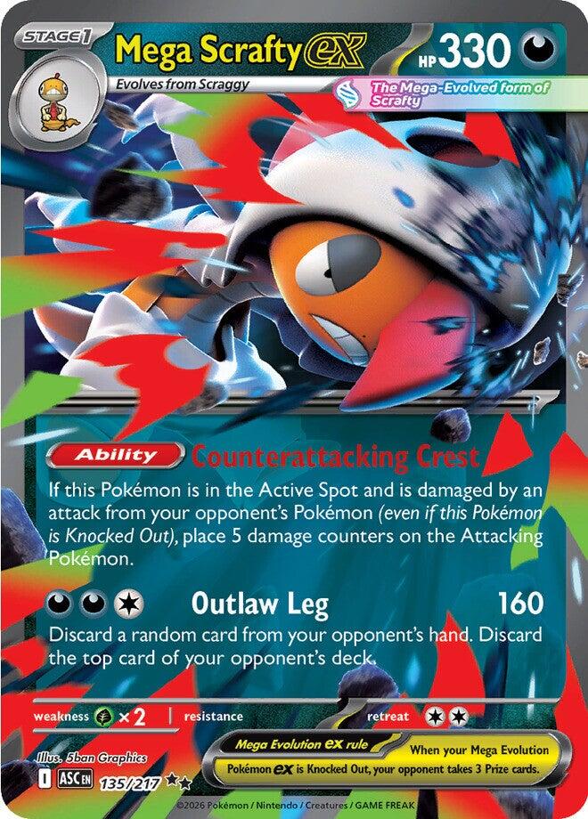 Mega Scrafty ex (135/217) [Mega Evolution: Ascended Heroes] | Exor Games Summserside