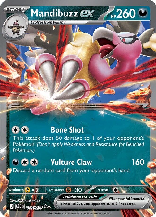 Mandibuzz ex (139/217) [Mega Evolution: Ascended Heroes] | Exor Games Summserside