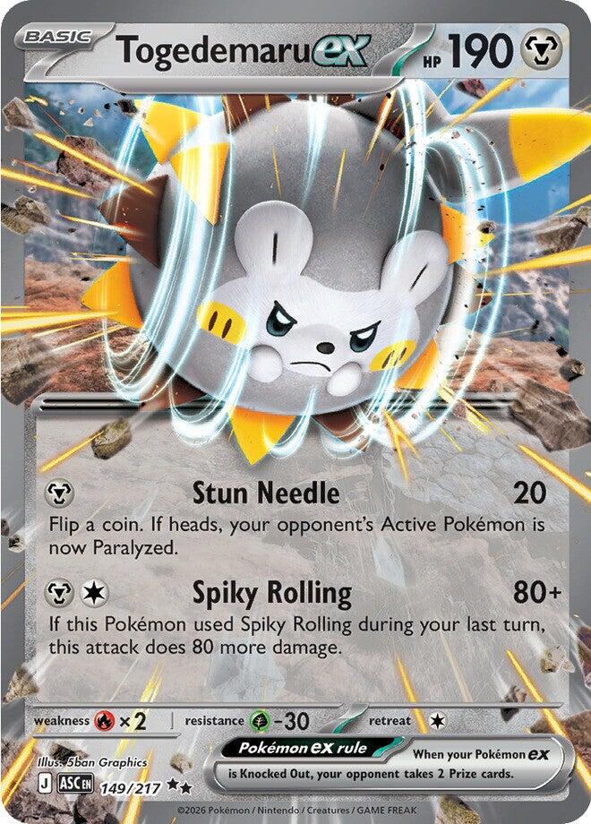 Togedemaru ex (149/217) [Mega Evolution: Ascended Heroes] | Exor Games Summserside