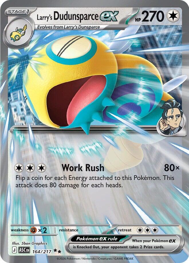 Larry's Dudunsparce ex (164/217) [Mega Evolution: Ascended Heroes] | Exor Games Summserside