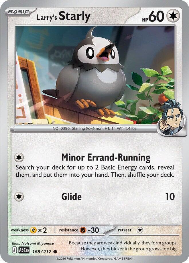 Larry's Starly (168/217) [Mega Evolution: Ascended Heroes] | Exor Games Summserside