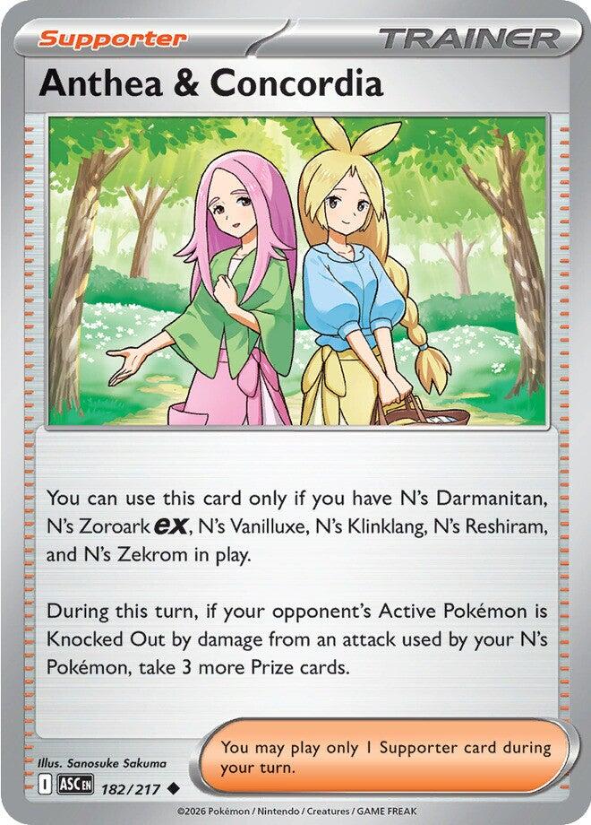 Anthea & Concordia (182/217) (Reverse Holo) [Mega Evolution: Ascended Heroes] | Exor Games Summserside