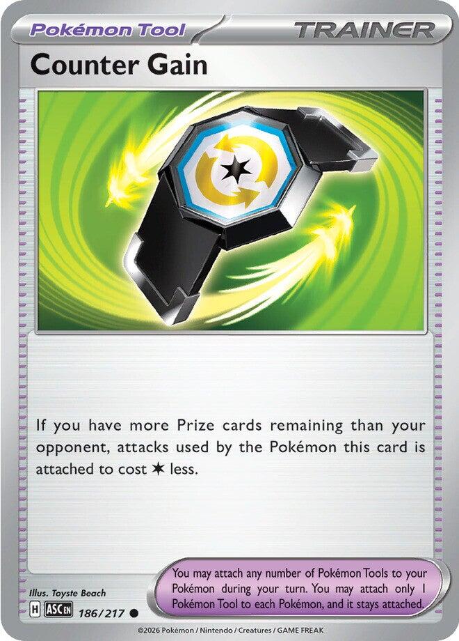 Counter Gain (186/217) (Reverse Holo) [Mega Evolution: Ascended Heroes] | Exor Games Summserside