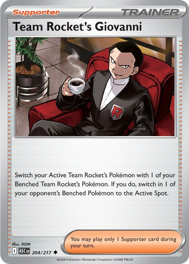 Team Rocket's Giovanni (204/217) [Mega Evolution: Ascended Heroes] | Exor Games Summserside