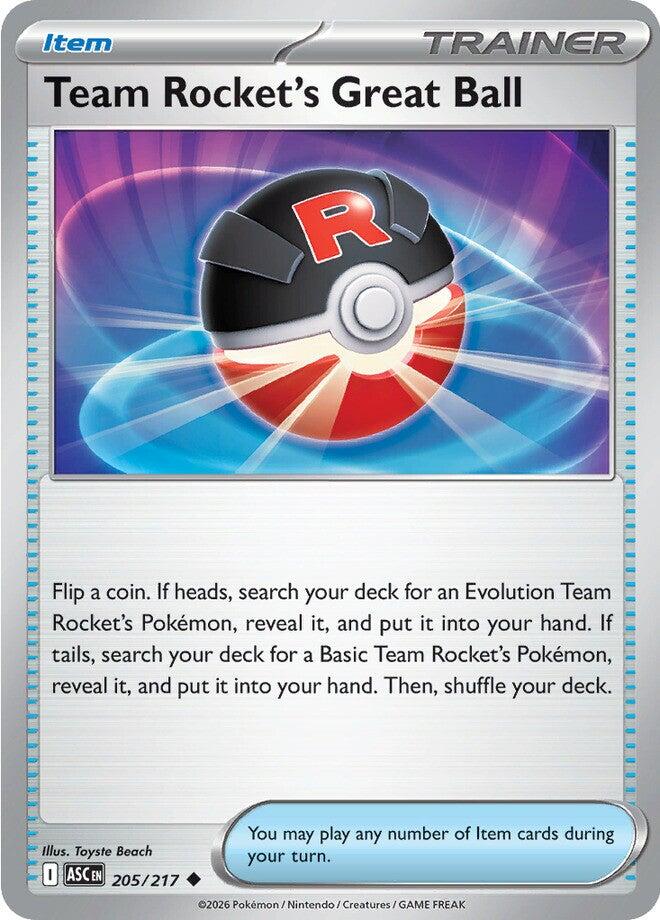 Team Rocket's Great Ball (205/217) [Mega Evolution: Ascended Heroes] | Exor Games Summserside