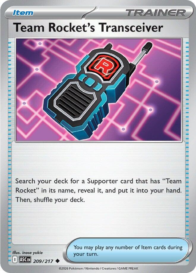 Team Rocket's Transceiver (209/217) [Mega Evolution: Ascended Heroes] | Exor Games Summserside