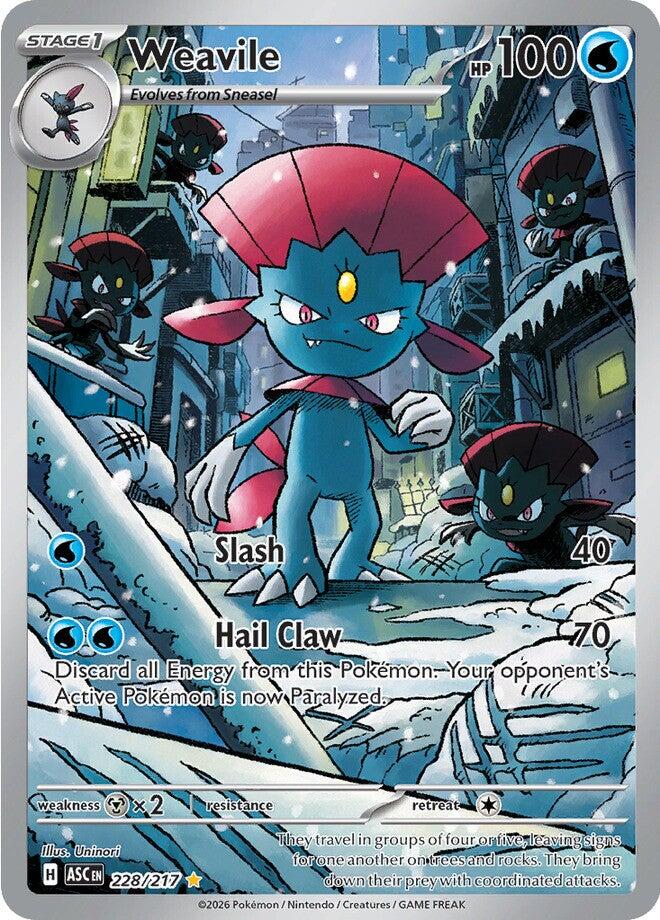 Weavile (228/217) [Mega Evolution: Ascended Heroes] | Exor Games Summserside