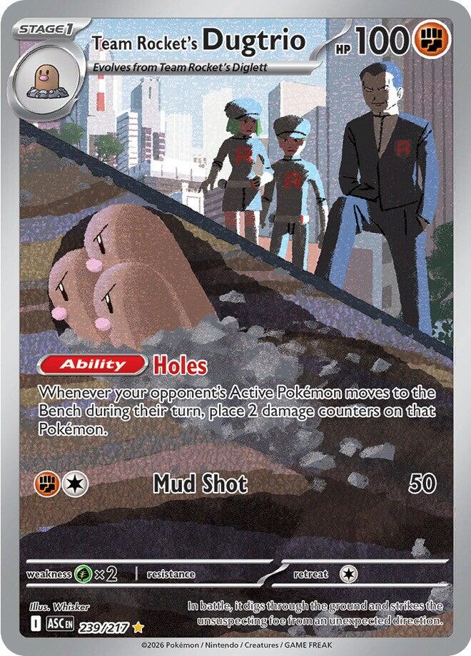 Team Rocket's Dugtrio (239/217) [Mega Evolution: Ascended Heroes] | Exor Games Summserside