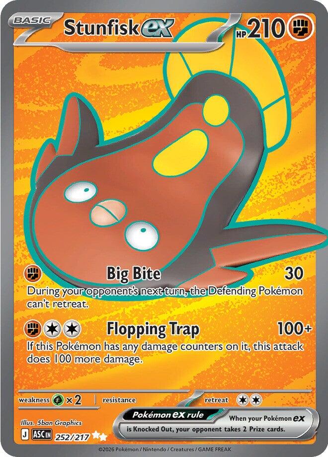 Stunfisk ex (252/217) [Mega Evolution: Ascended Heroes] | Exor Games Summserside