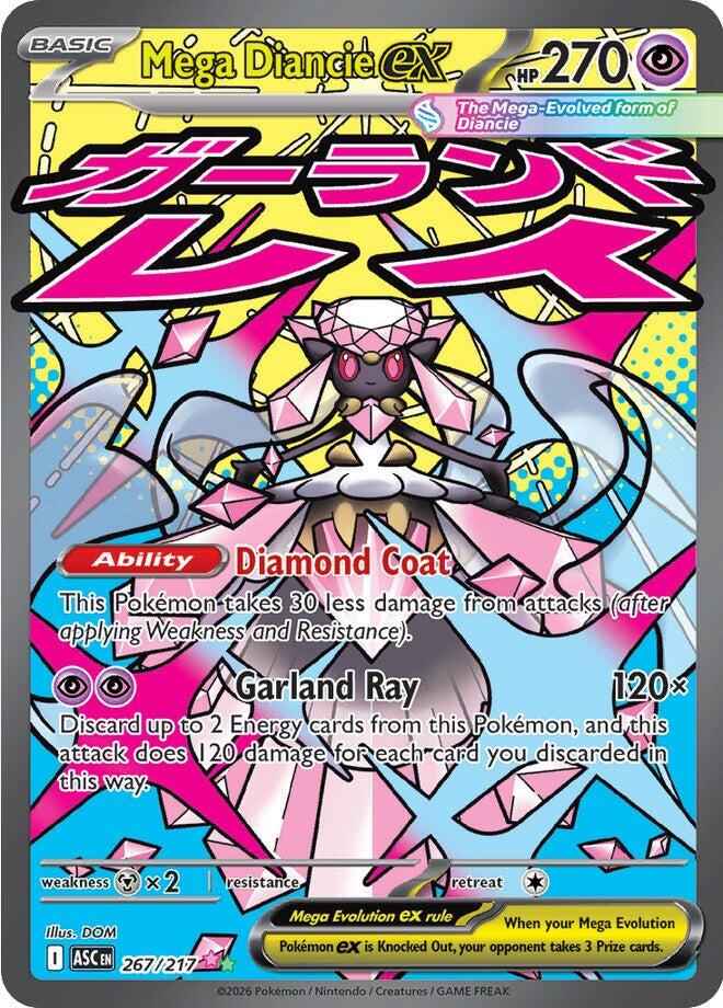 Mega Diancie ex (267/217) [Mega Evolution: Ascended Heroes] | Exor Games Summserside