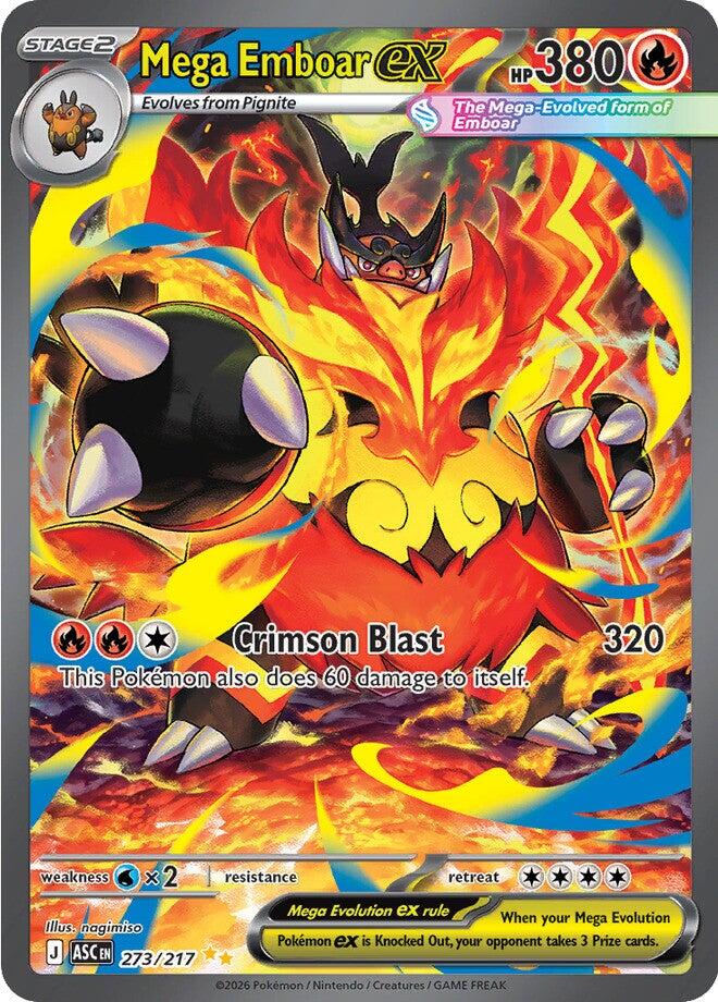 Mega Emboar ex (273/217) [Mega Evolution: Ascended Heroes] | Exor Games Summserside