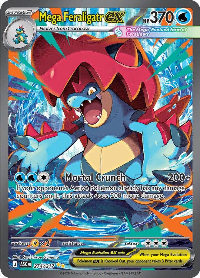 Mega Feraligatr ex (274/217) [Mega Evolution: Ascended Heroes] | Exor Games Summserside