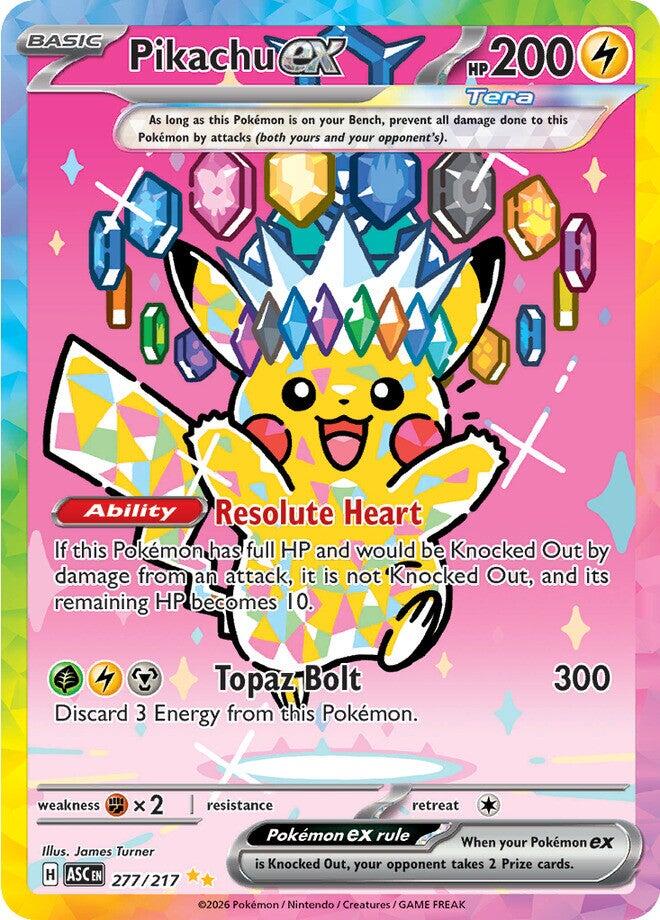 Pikachu ex (277/217) [Mega Evolution: Ascended Heroes] | Exor Games Summserside