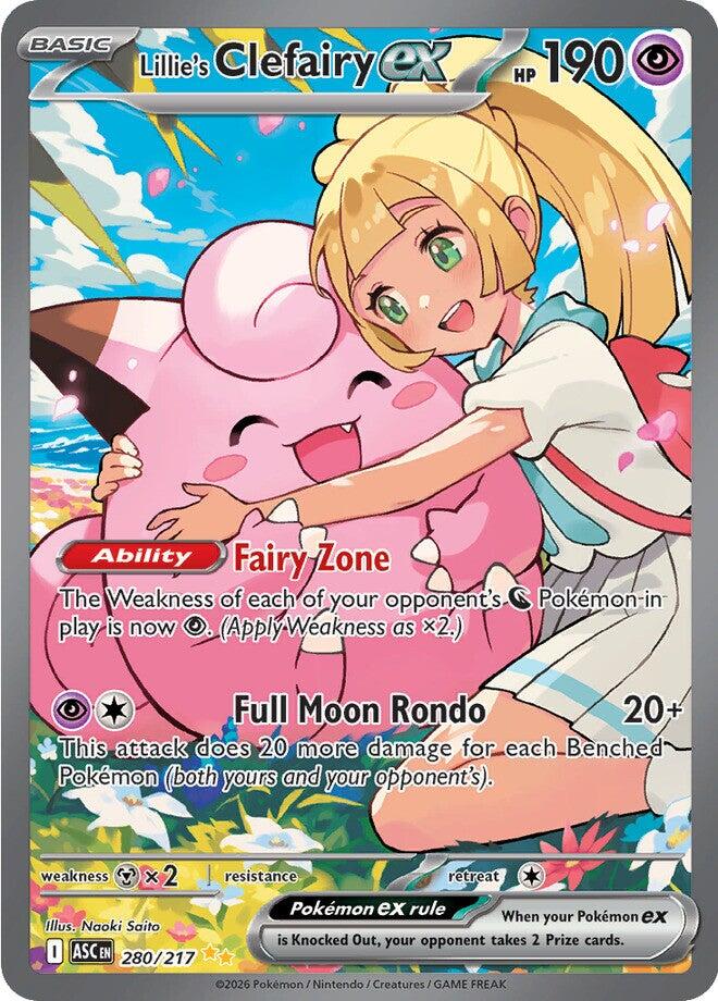 Lillie's Clefairy ex (280/217) [Mega Evolution: Ascended Heroes] | Exor Games Summserside
