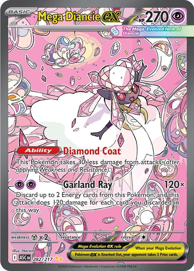 Mega Diancie ex (282/217) [Mega Evolution: Ascended Heroes] | Exor Games Summserside
