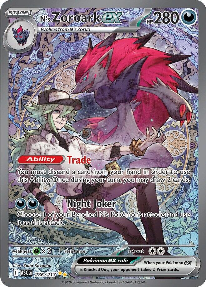 N's Zoroark ex (286/217) [Mega Evolution: Ascended Heroes] | Exor Games Summserside