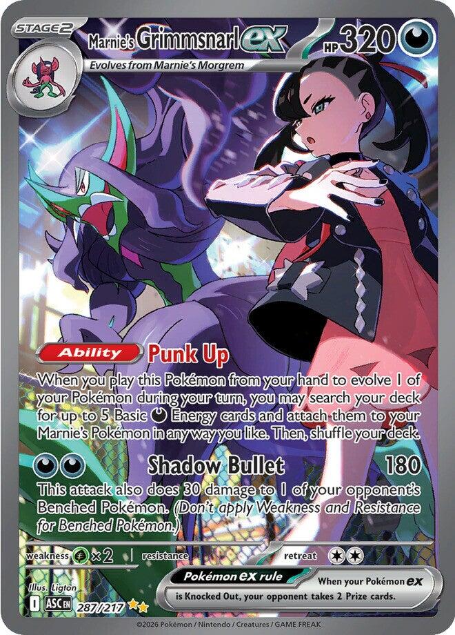 Marnie's Grimmsnarl ex (287/217) [Mega Evolution: Ascended Heroes] | Exor Games Summserside
