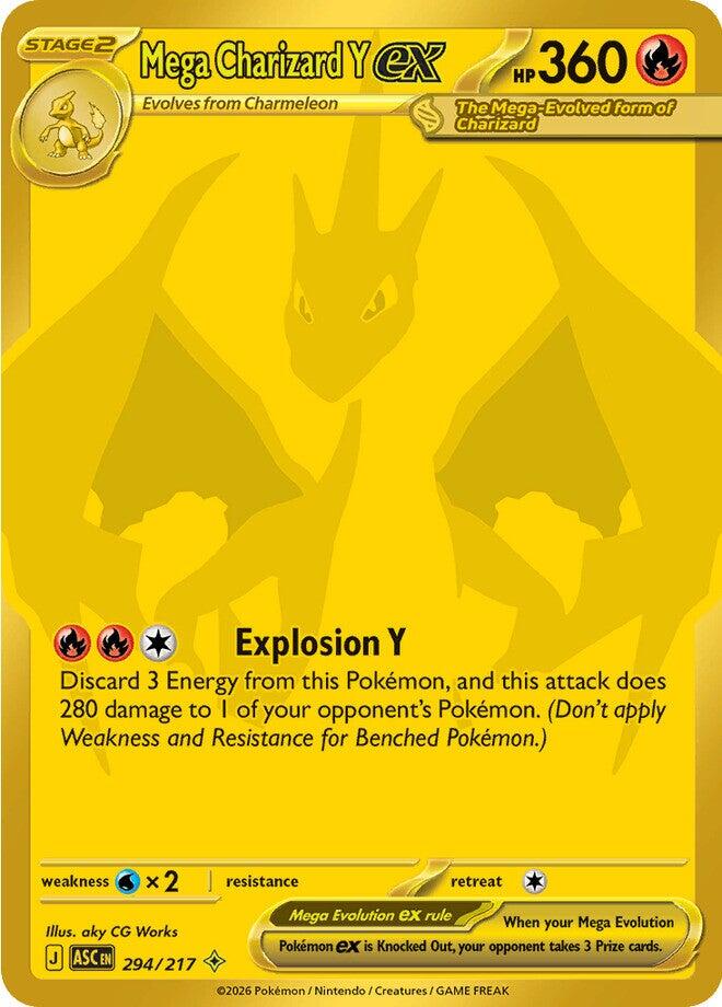 Mega Charizard Y ex (294/217) [Mega Evolution: Ascended Heroes] | Exor Games Summserside