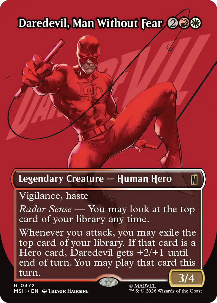 Daredevil, Man Without Fear (Borderless) (0372) [Marvel Super Heroes] | Exor Games Summserside