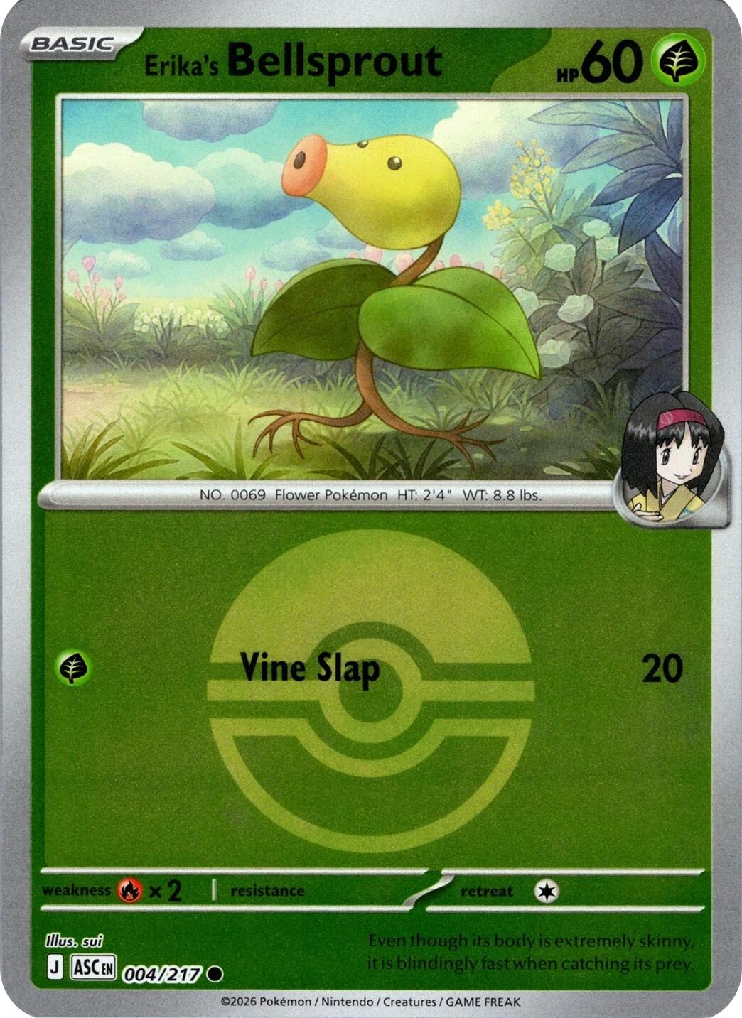 Erika's Bellsprout (004/217) (Poke Ball) [Mega Evolution: Ascended Heroes] | Exor Games Summserside