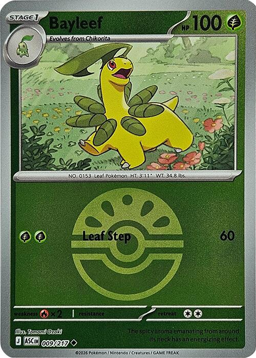 Bayleef (009/217) (Friend Ball) [Mega Evolution: Ascended Heroes] | Exor Games Summserside