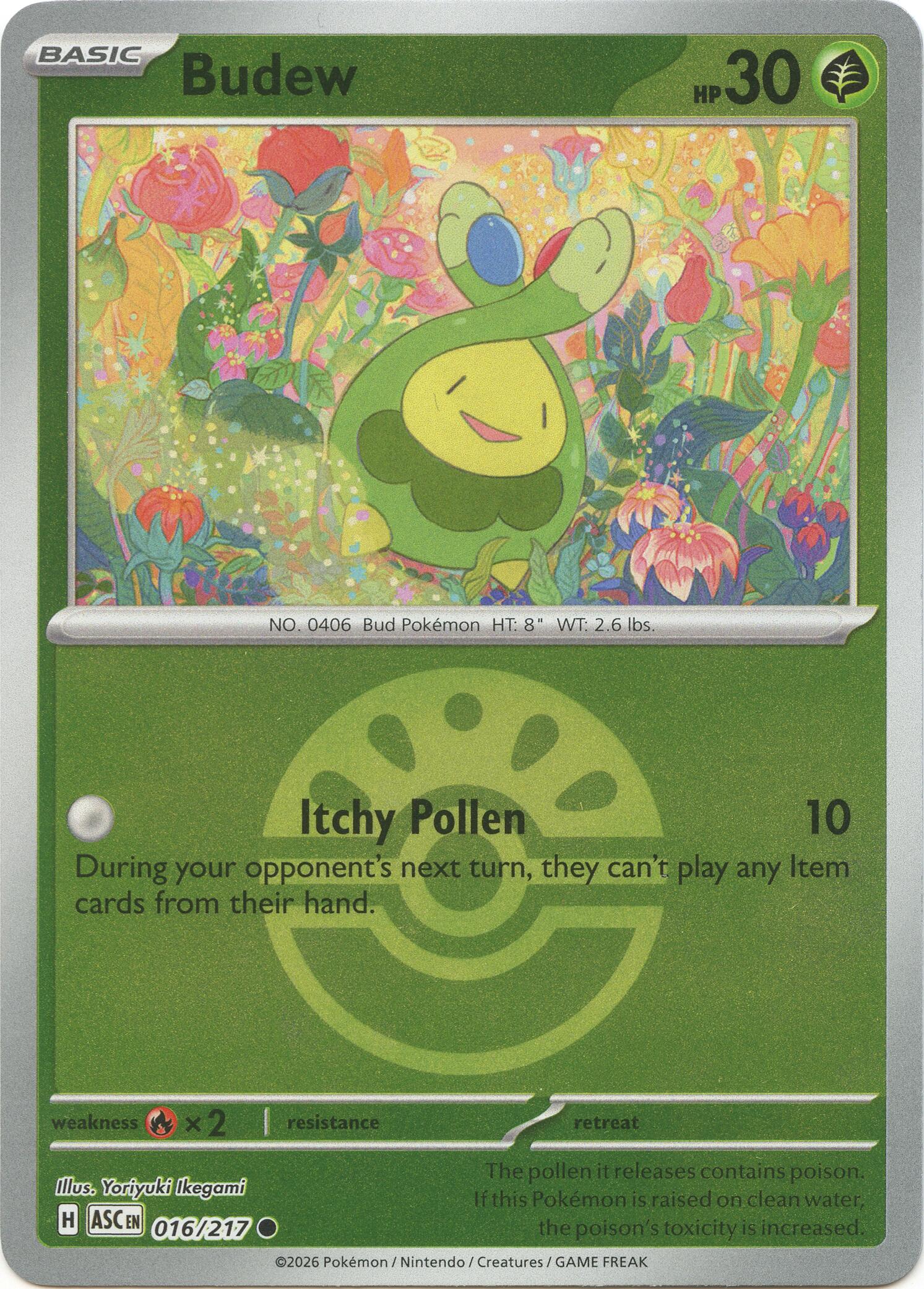 Budew (016/217) (Friend Ball) [Mega Evolution: Ascended Heroes] | Exor Games Summserside