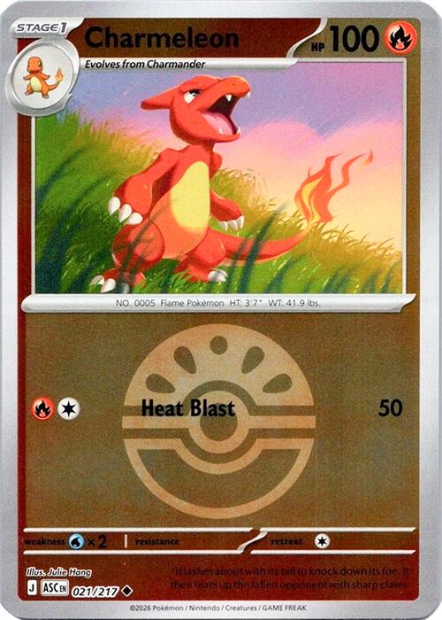 Charmeleon (021/217) (Quick Ball) [Mega Evolution: Ascended Heroes] | Exor Games Summserside