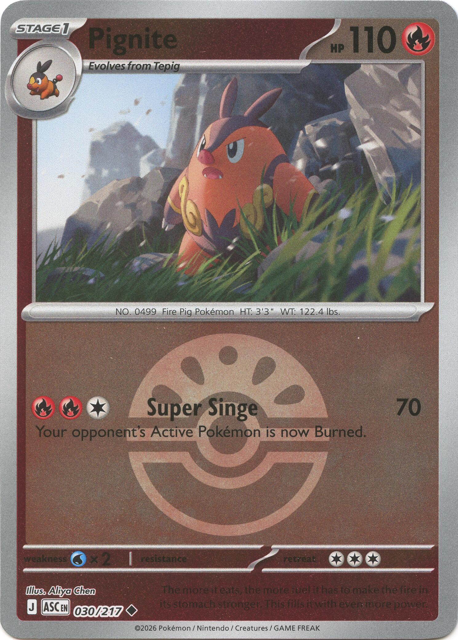 Pignite (030/217) (Friend Ball) [Mega Evolution: Ascended Heroes] | Exor Games Summserside