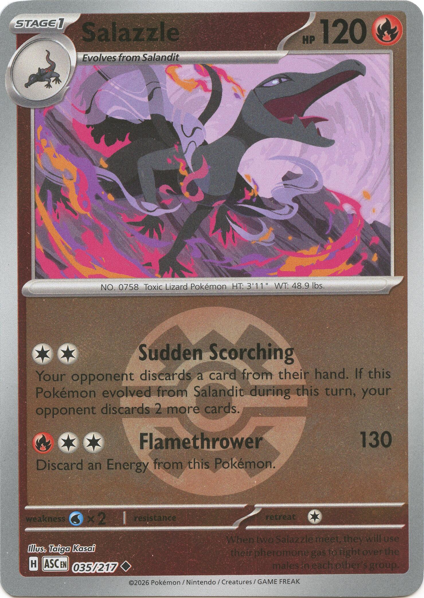 Salazzle (035/217) (Quick Ball) [Mega Evolution: Ascended Heroes] | Exor Games Summserside