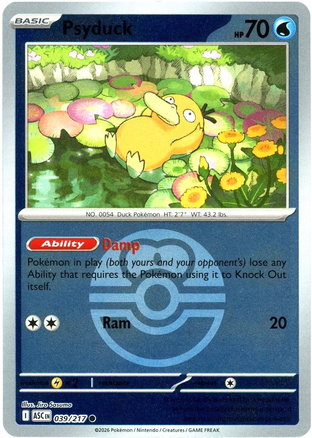 Psyduck (039/217) (Love Ball) [Mega Evolution: Ascended Heroes] | Exor Games Summserside
