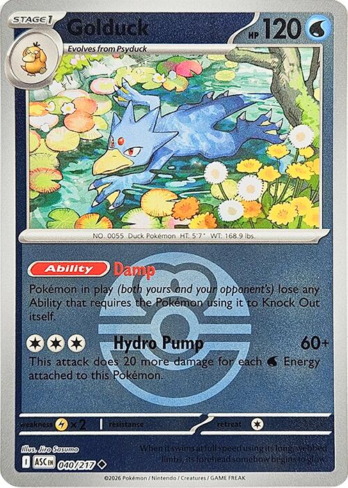 Golduck (040/217) (Love Ball) [Mega Evolution: Ascended Heroes] | Exor Games Summserside