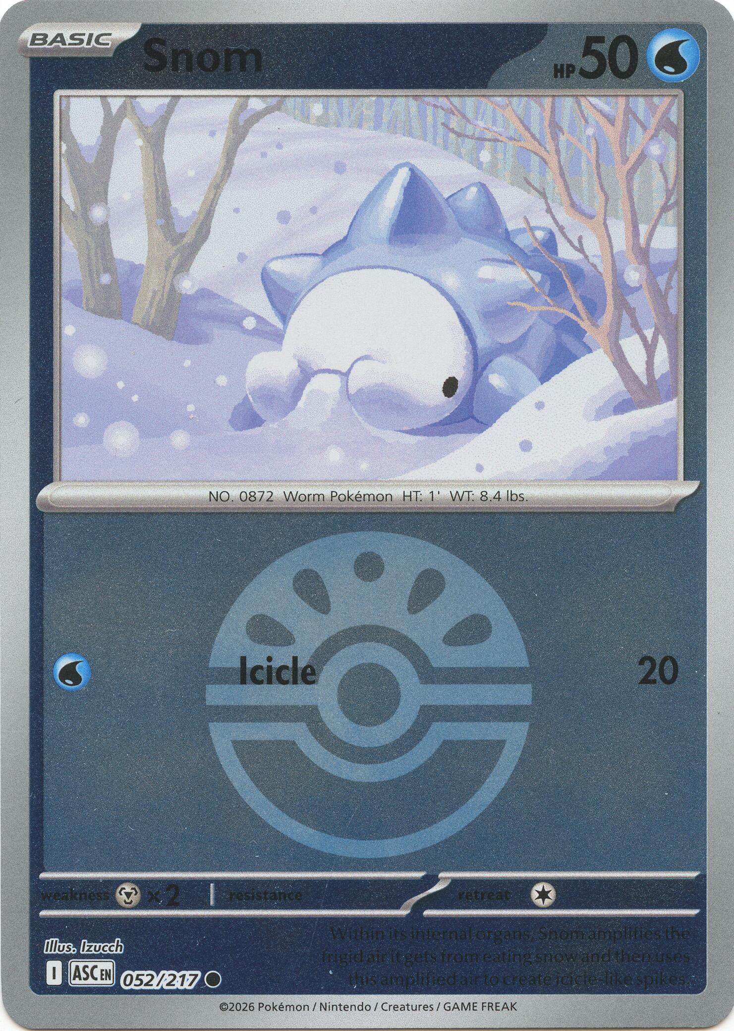 Snom (052/217) (Friend Ball) [Mega Evolution: Ascended Heroes] | Exor Games Summserside