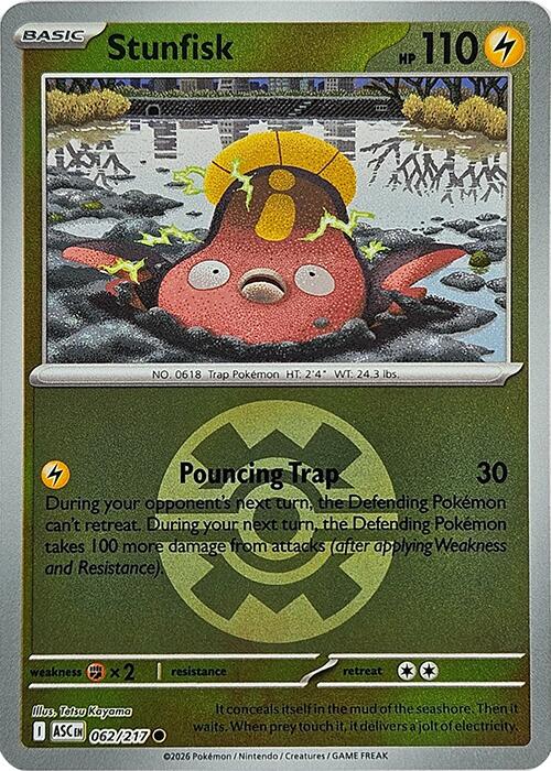Stunfisk (062/217) (Quick Ball) [Mega Evolution: Ascended Heroes] | Exor Games Summserside