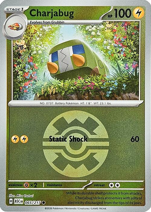 Charjabug (065/217) (Quick Ball) [Mega Evolution: Ascended Heroes] | Exor Games Summserside