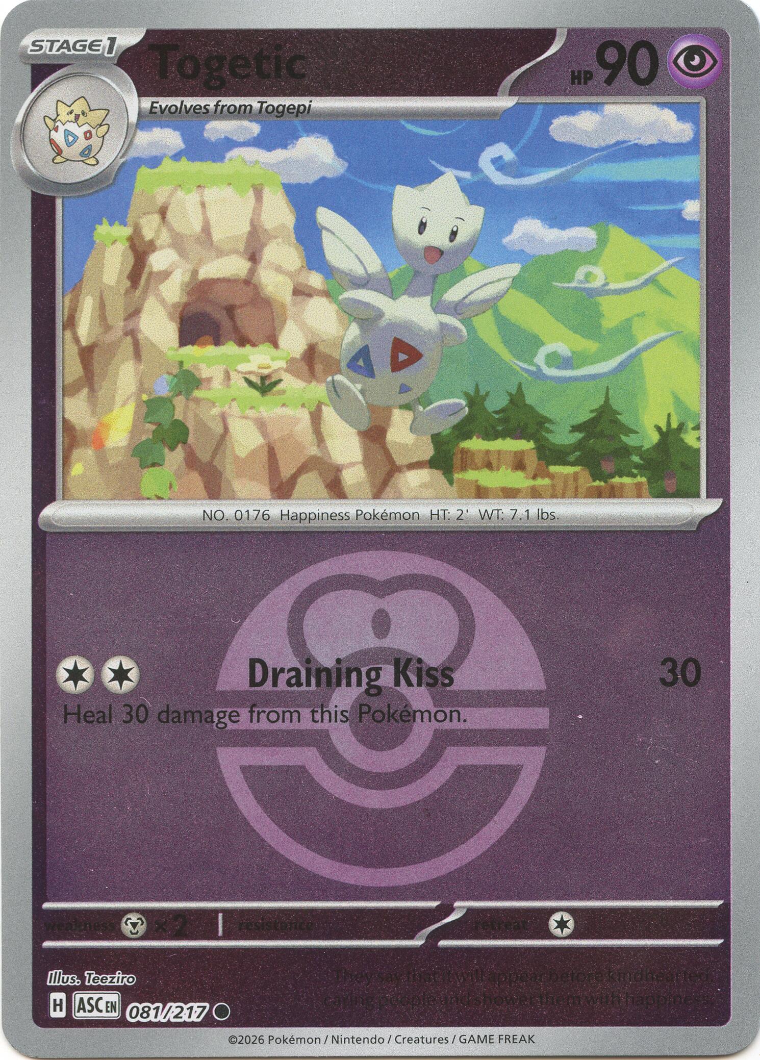 Togetic (081/217) (Love Ball) [Mega Evolution: Ascended Heroes] | Exor Games Summserside