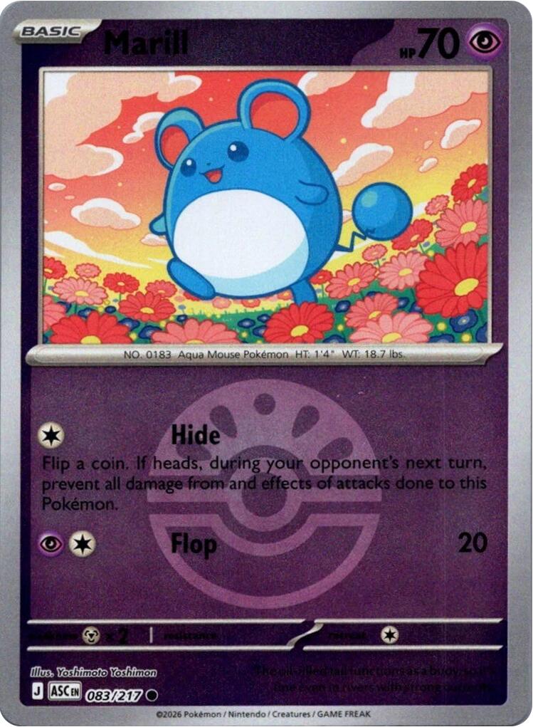 Marill (083/217) (Friend Ball) [Mega Evolution: Ascended Heroes] | Exor Games Summserside